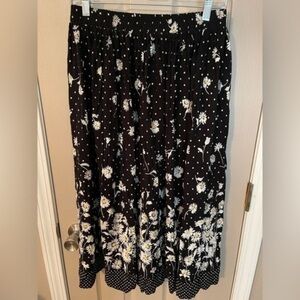 River Ridge Trading Company vintage polka dot Daisy full skirt